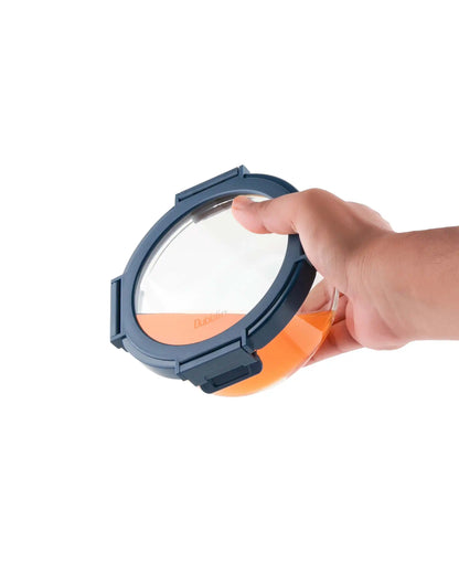 Dubblin Borosilicated Glass Lunch Box Set Of 3 With Vertical Bag