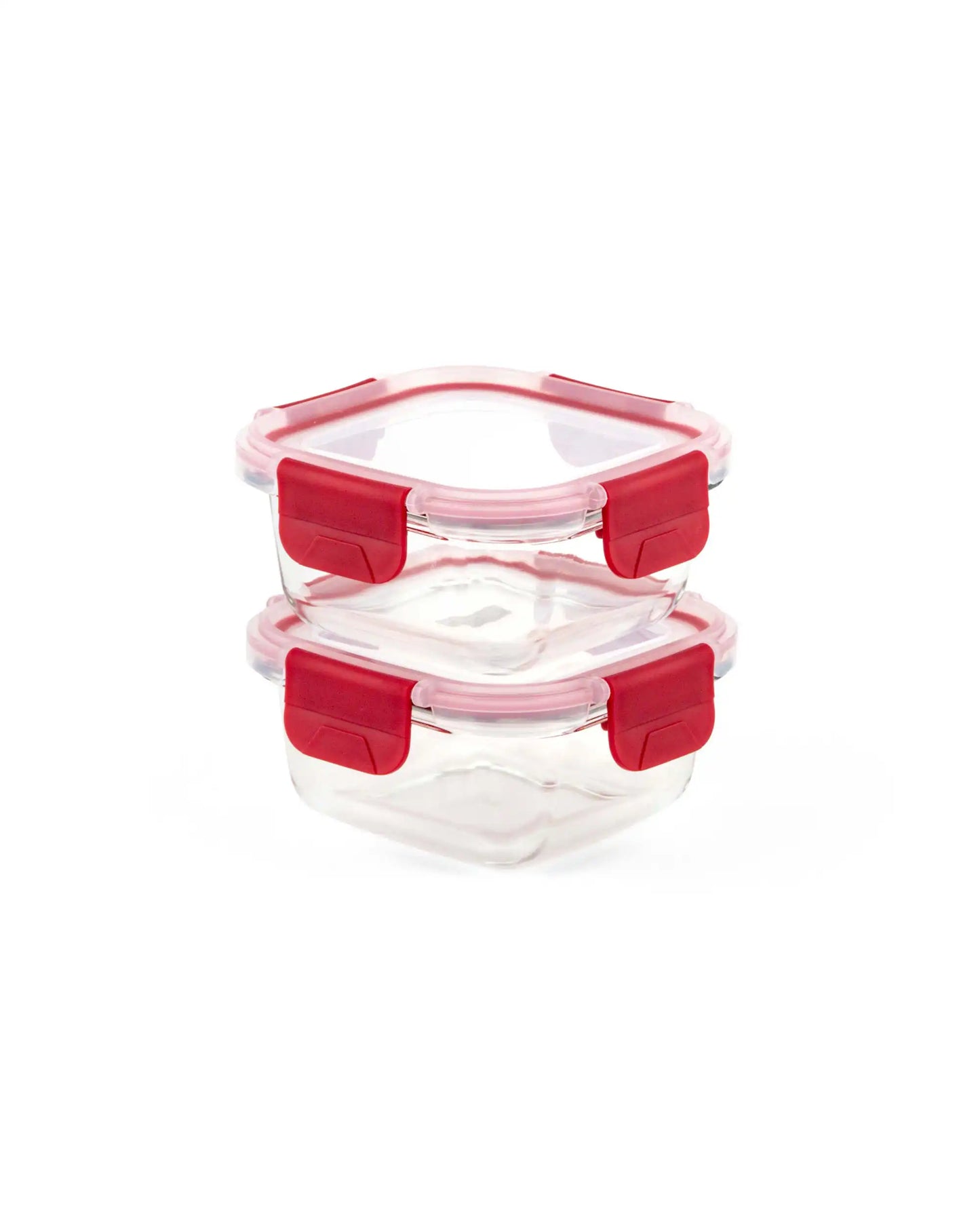 Dubblin Borosilicate Glass Lunch Box Set Of 2 With Vertical Bag