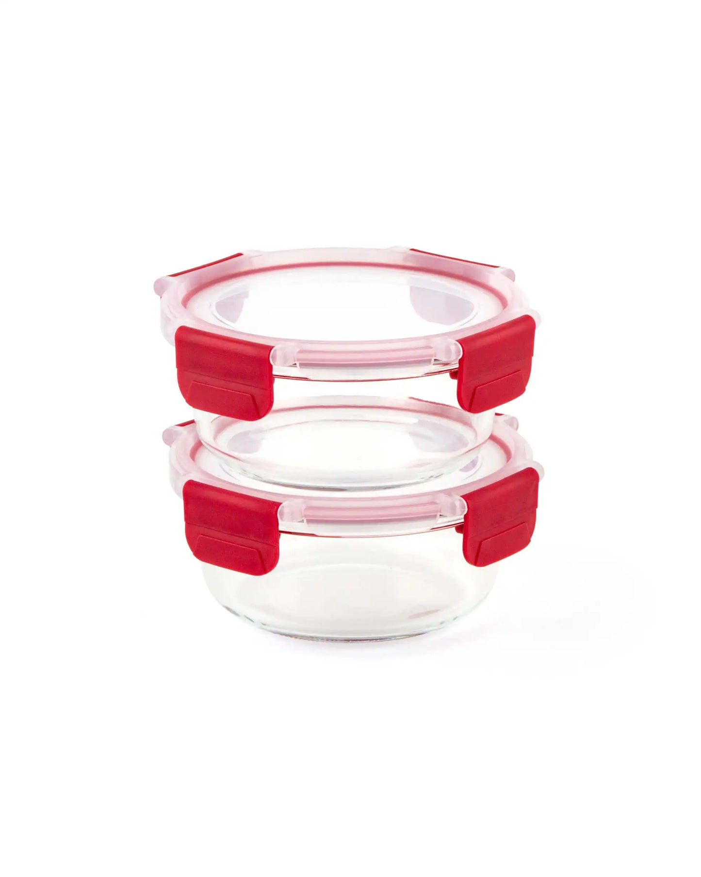 Dubblin Borosilicate Glass Lunch Box Set Of 2 With Vertical Bag