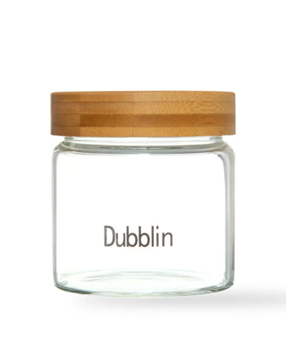 Dubblin Borosilicate Glass Storage Container With Wooden Lid