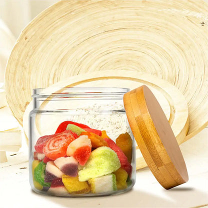 Dubblin Borosilicate Glass Storage Container With Wooden Lid