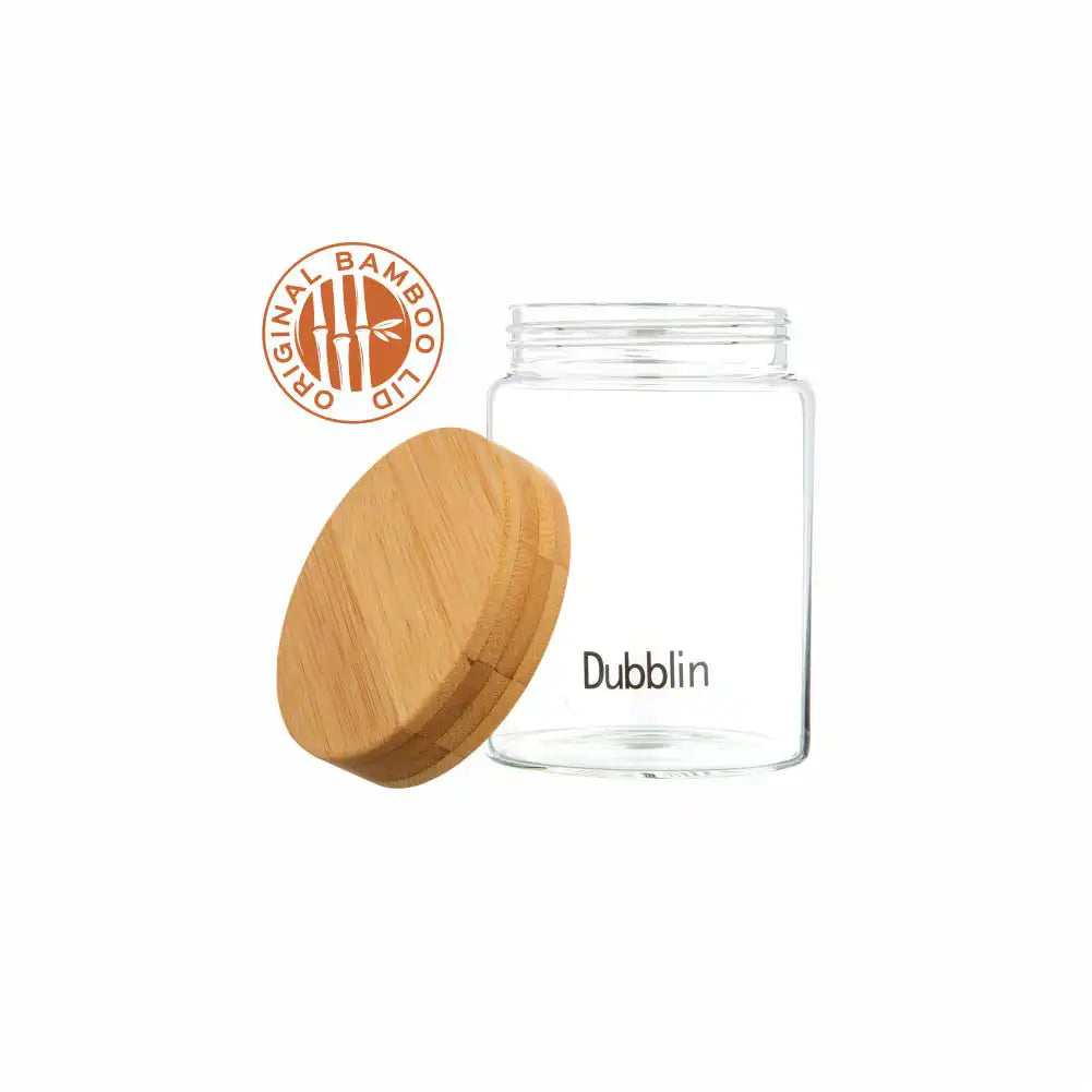 Dubblin Borosilicate Glass Storage Container With Wooden Lid