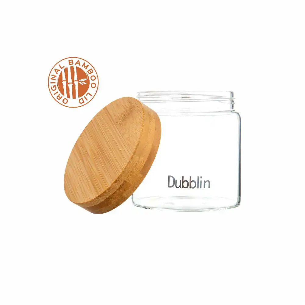 Dubblin Borosilicate Glass Storage Container With Wooden Lid