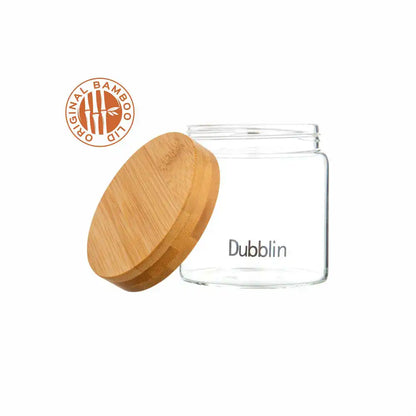 Dubblin Borosilicate Glass Storage Container With Wooden Lid