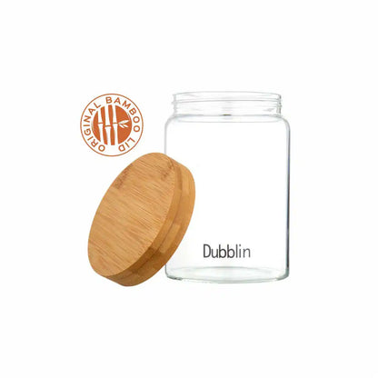 Dubblin Borosilicate Glass Storage Container With Wooden Lid