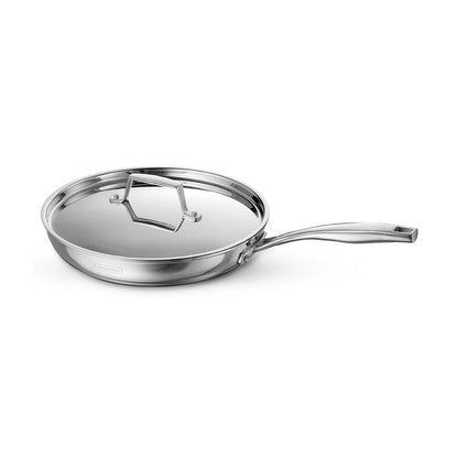 Tramontina Aeion Fry Pan with SS Lid (20, 24, 26cm) Tri-Ply Clad Stainless Steel