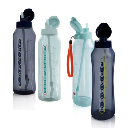 Tupperware Aquavibe 1.2 ltr Flip Cap with Straw Bottles