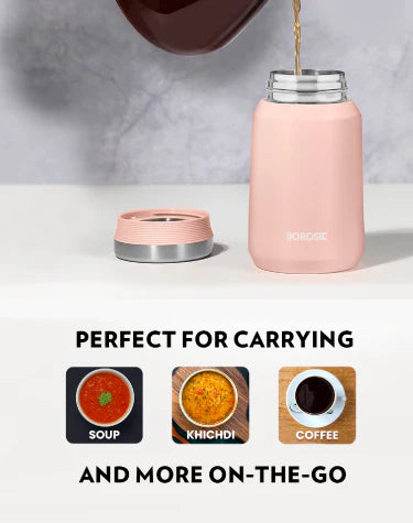 Borosil Hydra Carry Mate 500ml Thermal Vacuum Insulated Container
