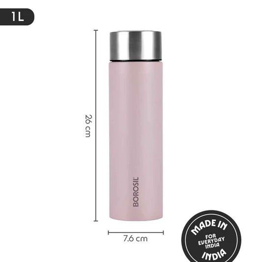Borosil Hydra Coolsip 1.0 ltr Stainless Steel Bottle