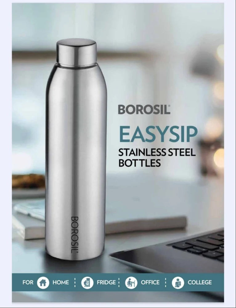 Borosil Hydra Easy Sip Bottle 750ml Stainless Steel Bottle