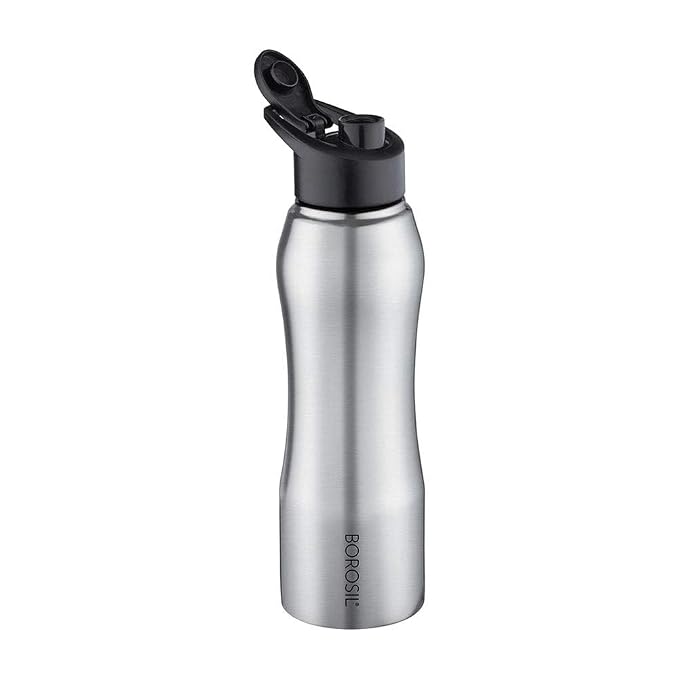 Borosil Hydra Grip-N-Sip Stainless Steel Bottle 750ml