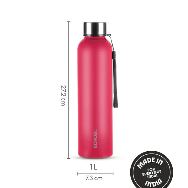 Borosil Hydra Laguna Stainless Steel Bottle 1.0 ltr