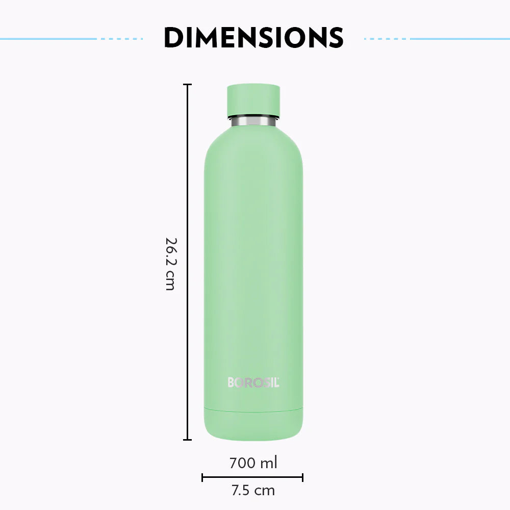 Borosil Hydra Pacific 700ml Vacuum Insulated Thermal Bottle