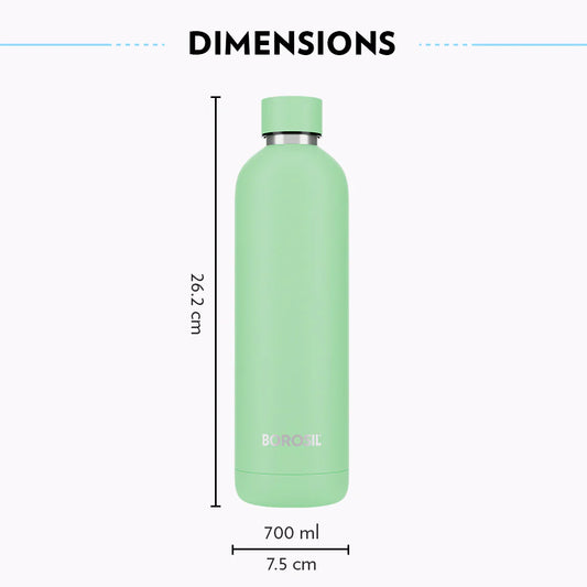 Borosil Hydra Pacific 700ml Vacuum Insulated Thermal Bottle