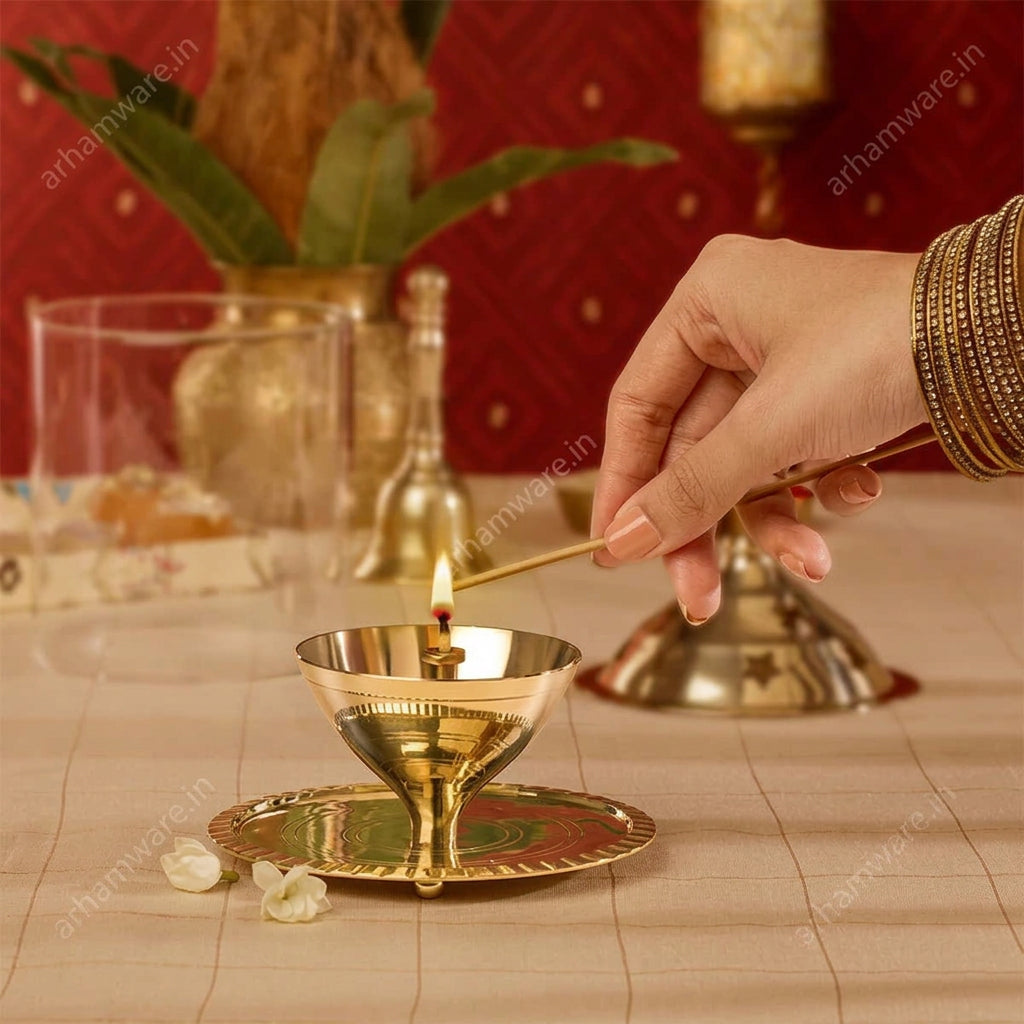 Borosil Akhand Brass Diya