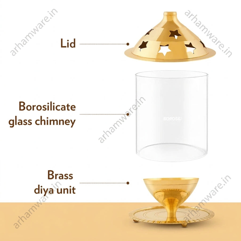 Borosil Akhand Brass Diya