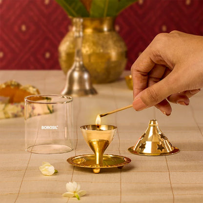 Borosil Akhand Brass Diya