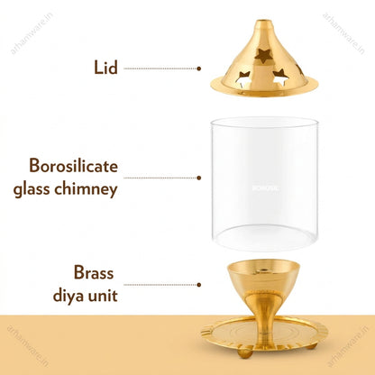 Borosil Akhand Brass Diya