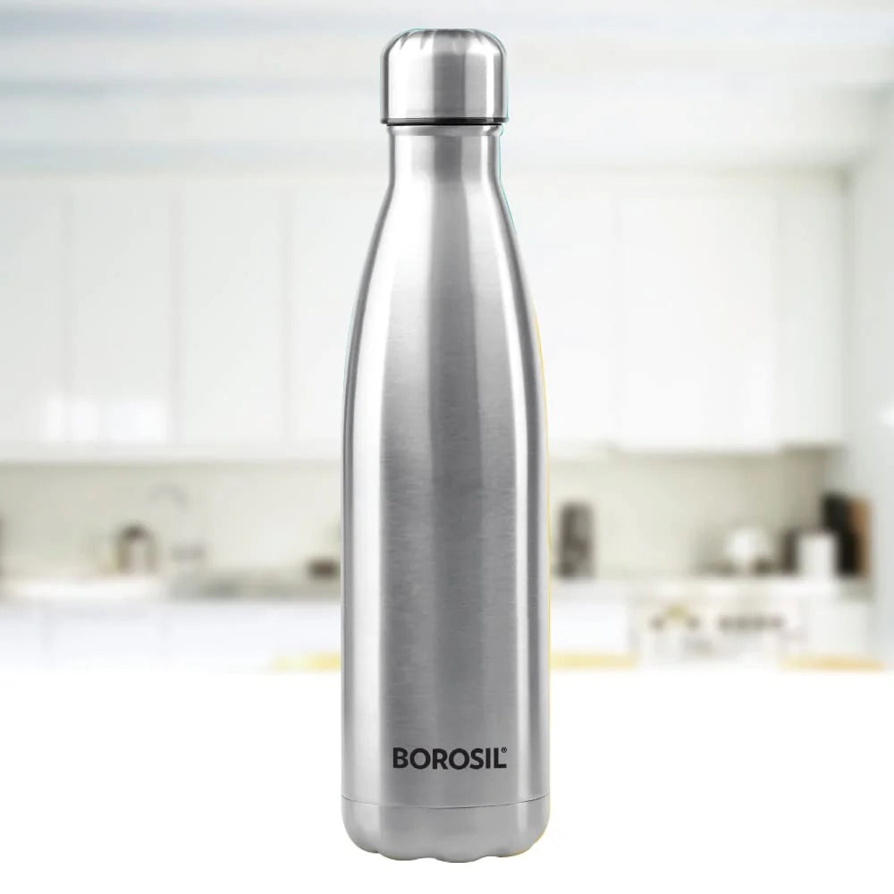 Borosil Bolt Single Wall Stainless Steel Bottle 1.0 ltr