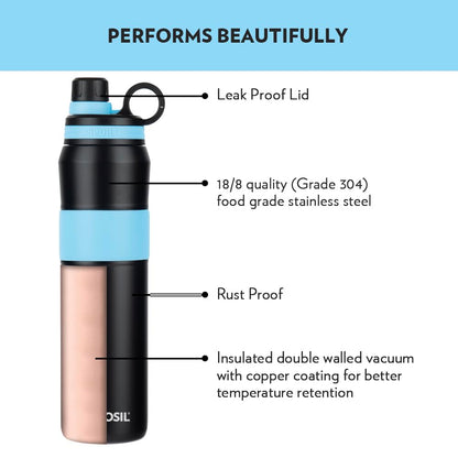 Borosil Burst Arctic 800 Thermal Vacuum Insulated Bottle