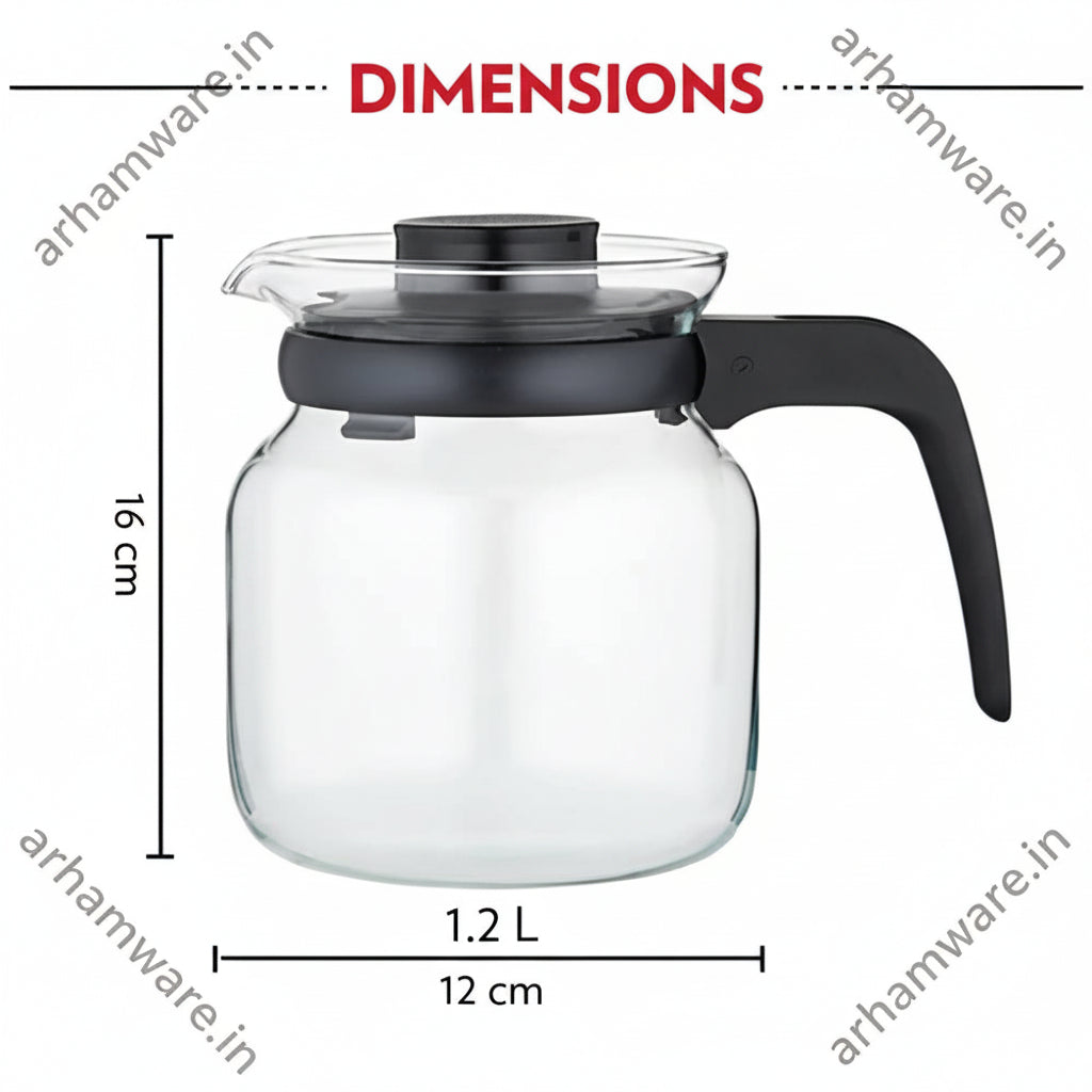 Borosil Carafe In Lid Borosilicate Glass