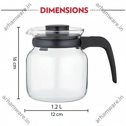 Borosil Carafe In Lid Borosilicate Glass
