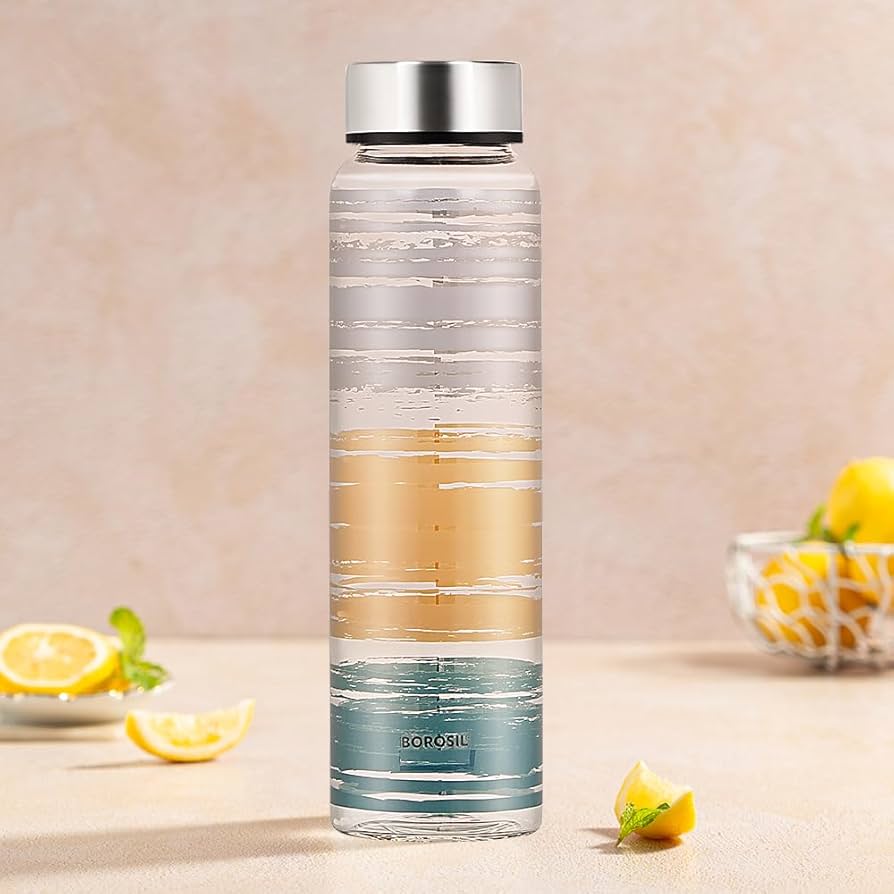 Borosil 1000ml (1 ltr) Borosilicate Glass Bottle