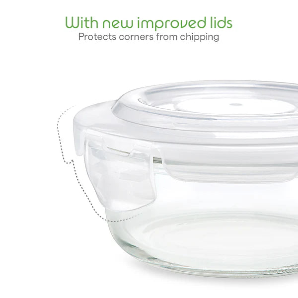Borosil Glass Lunch Set Horizontal with 2 Containers with Bag