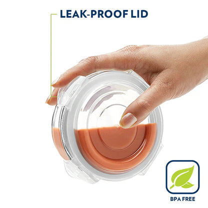 Borosil Glass Lunch Set Vertical with 2 Containers with Bag