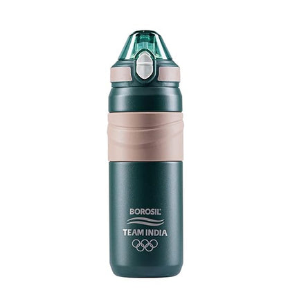 Borosil Hydra Adventure Thermal Vacuum Insulated Bottle 560ml with Straw
