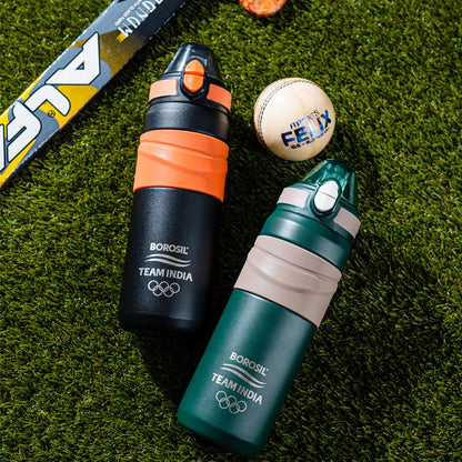 Borosil Hydra Adventure Thermal Vacuum Insulated Bottle 560ml with Straw