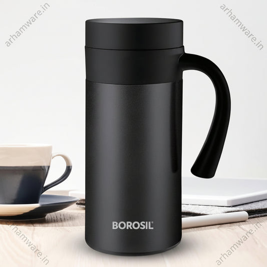 Borosil Hydra Cafe Time 400 Thermal Vacuum Insulated Mug