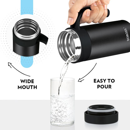 Borosil Hydra Cafe Time 400 Thermal Vacuum Insulated Mug