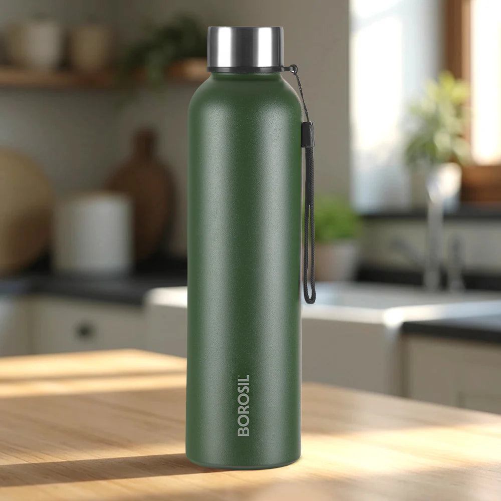 Borosil Hydra Laguna Stainless Steel Bottle 1.0 ltr