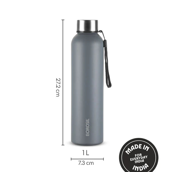 Borosil Hydra Laguna Stainless Steel Bottle 1.0 ltr