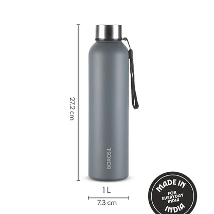 Borosil Hydra Laguna Stainless Steel Bottle 1.0 ltr