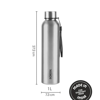 Borosil Hydra Laguna Stainless Steel Bottle 1.0 ltr