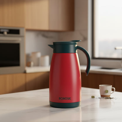 Borosil Hydra Teapot 1000 Thermal Vacuum Insulated Kettle