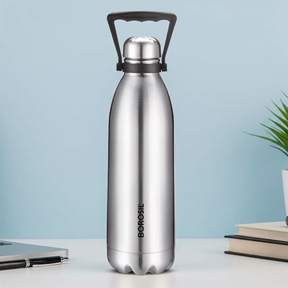Borosil Hydra Thermal Vacuum Insulated Bottle 1500ml (1.5 ltr)