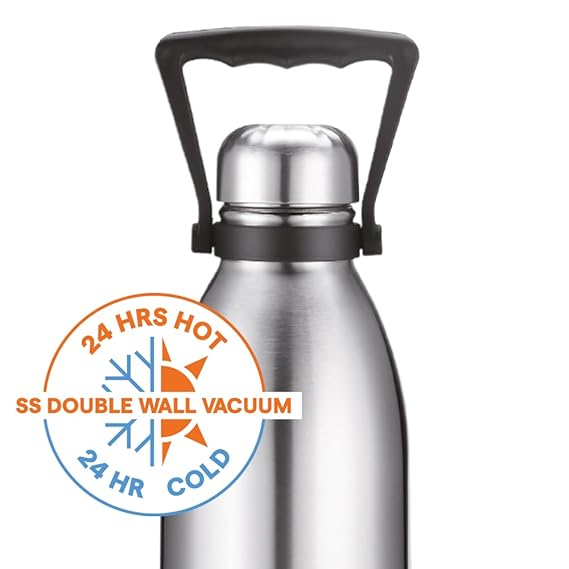 Borosil Hydra Thermal Vacuum Insulated Bottle 1500ml (1.5 ltr)