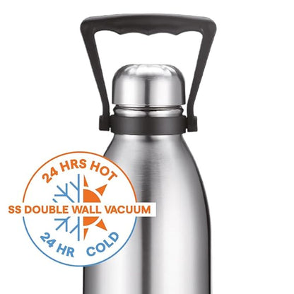 Borosil Hydra Thermal Vacuum Insulated Bottle 1500ml (1.5 ltr)