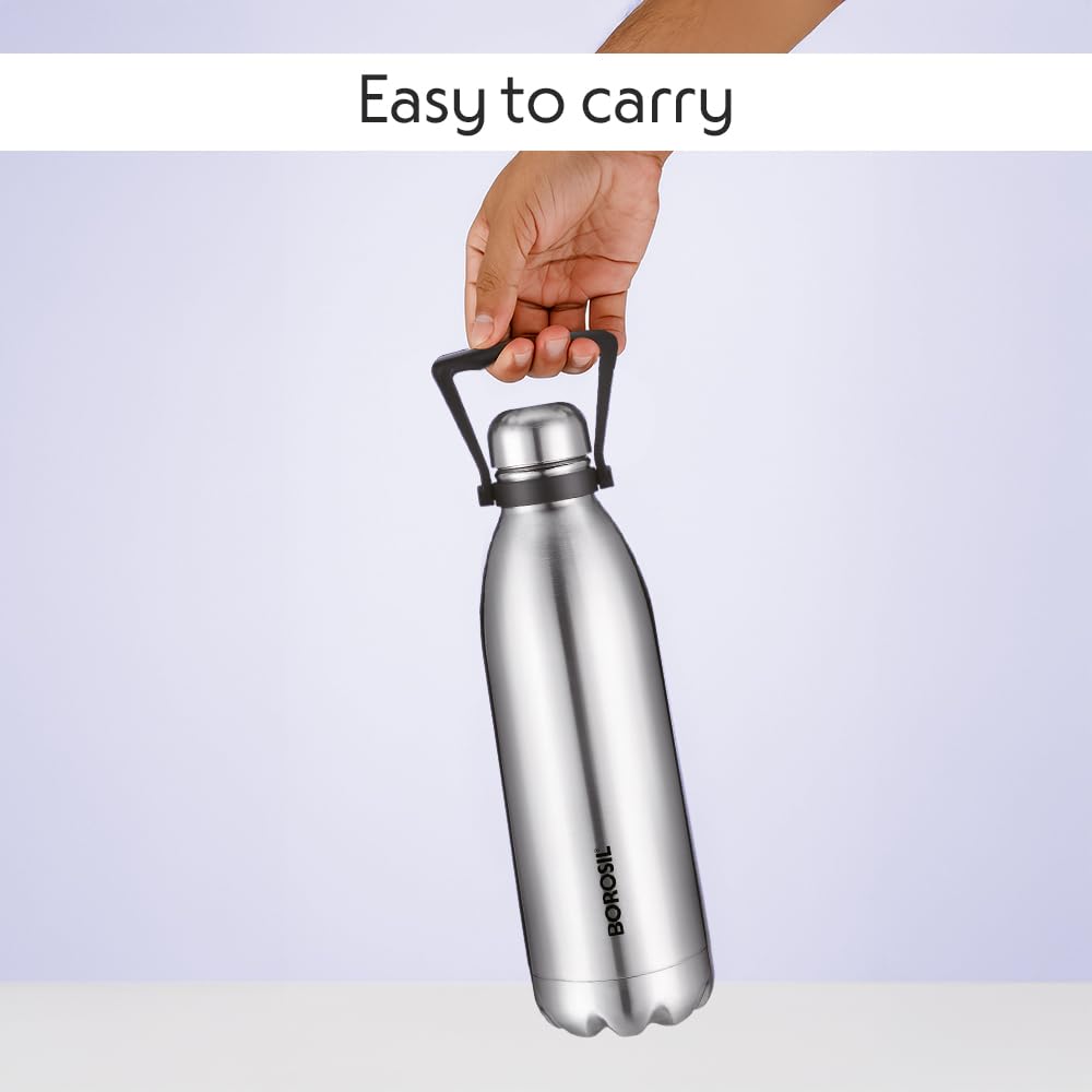 Borosil Hydra Thermal Vacuum Insulated Bottle 1500ml (1.5 ltr)