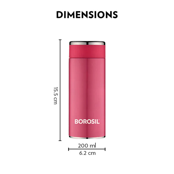 Borosil Hydra TravelSmart Vacuum Insulated Thermal Bottle