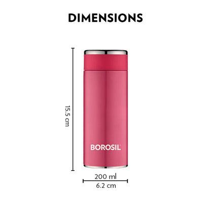 Borosil Hydra TravelSmart Vacuum Insulated Thermal Bottle