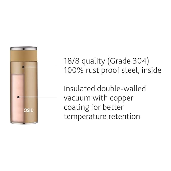 Borosil Hydra TravelSmart Vacuum Insulated Thermal Bottle