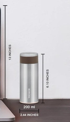 Borosil Hydra TravelSmart Vacuum Insulated Thermal Bottle