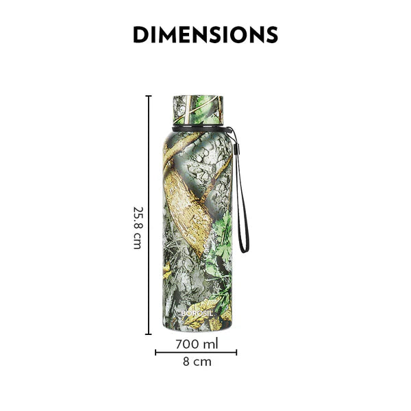 Borosil Hydra Trek Thermal Vacuum Insulated Bottle 700ml