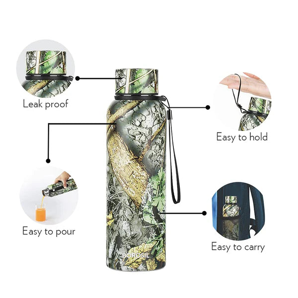 Borosil Hydra Trek Thermal Vacuum Insulated Bottle 700ml