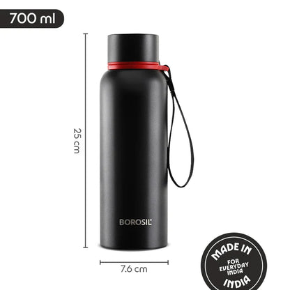 Borosil Hydra Trek Thermal Vacuum Insulated Bottle 700ml