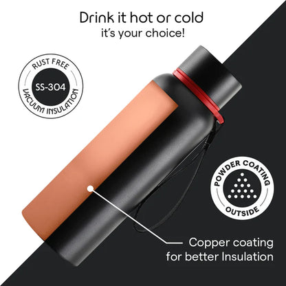 Borosil Hydra Trek Thermal Vacuum Insulated Bottle 700ml